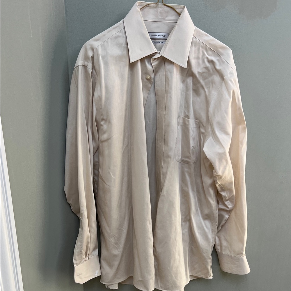 Joseph Abboud Beige Dress Shirt